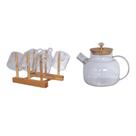Conjunto Para Chá Em Borossilicato Herbal Com 8 Peças Haüskraft Conjunto Para Chá Em Borossilicato Herbal Com 8 Peças Haüskraft