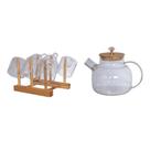 Conjunto Para Chá Em Borossilicato Herbal Com 8 Peças Haüskraft Conjunto Para Chá Em Borossilicato Herbal Com 8 Peças Haüskraft