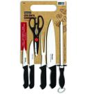 Conjunto para Churrasco 6 Peças Casual Inox