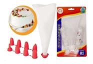 Conjunto Para Confeitar 8 Bicos + Saco Decorador