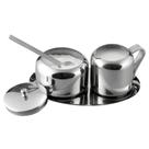 Conjunto para creme e açúcar Cuisinox em aço inoxidável, 5 peças