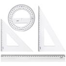 Conjunto para Desenho MAX Premium Geométrico 4 Peças Blister - Waleu