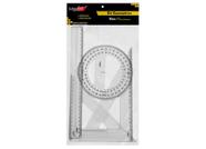 Conjunto Para Desenho Max Premium Geometrico 4Pcs