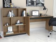 Conjunto para Escritório Mesa e Estante B28 Linha B's Emovell