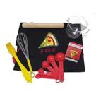 Conjunto para fazer pizza Little Cook Sassafrás com avental e ferramentas