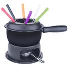 Conjunto para Fondue 11 Peças Fondue e Petiscos Preto Brinox
