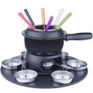 Conjunto para Fondue 17 Peças Fondue e Petiscos Preto Brinox