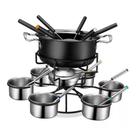 Conjunto Para Fondue 22 Peças Potes Inox