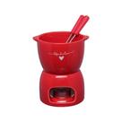 Conjunto para Fondue L'Amour em Cerâmica Vermelha 300ml 5 Peças - Hauskraft