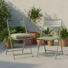 Conjunto Para Jardim Aco Verde 2 Pecas Cadeiras Dobraveis Conjunto Para Jardim Aco Verde 2 Pecas Cadeiras Dobraveis