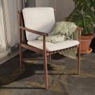 Conjunto Para Jardim Aluminio material sintético Marrom 2 Pecas