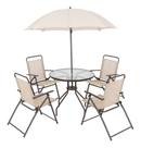 Conjunto Para Jardim - Cadeiras, Mesa E Ombrelone - Kangfu Conjunto Para Jardim - Cadeiras, Mesa E Ombrelone - Kangfu