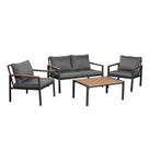 Conjunto para Jardim com 1 Sofá 2 Poltronas e 1 Mesa Oasis