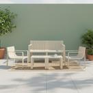 Conjunto Para Jardim com um Sofá, Duas Poltronas e Duas Mesas de Centro Verte Eco