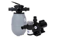 Conjunto para piscina filtro gre200 mais bomba veico 0,33 hp