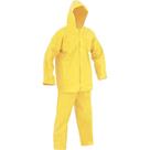 Conjunto Para Proteção, Japona e Calça em PVC com Forro, Tamanho G, Amarelo, Capseg