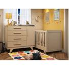 Conjunto para Quarto de Bebê com Cômoda 1 Porta 4 Gavetas e Berço Mini Cama Retrô Conjunto para Quarto de Bebê com Cômoda 1 Porta 4 Gavetas e Berço Mini Cama Retrô