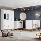 Conjunto para Quarto de Bebê Completo Confete Branco/Jequitibá Conjunto para Quarto de Bebê Completo Confete Branco/Jequitibá