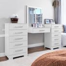 Conjunto para Quarto de Cômodas e Penteadeira Floratta Branco Conjunto para Quarto de Cômodas e Penteadeira Floratta Branco