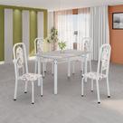 Conjunto para Sala de Jantar com 4 Cadeiras Lara
