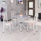 Conjunto para Sala de Jantar com 4 Cadeiras Lívia