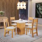 Conjunto para Sala de Jantar com 4 Cadeiras Merlin