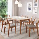 Conjunto para Sala de Jantar com 6 Cadeiras Ficus Conjunto para Sala de Jantar com 6 Cadeiras Ficus