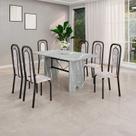 Conjunto para Sala de Jantar com 6 Cadeiras Lara
