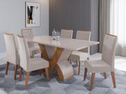 Conjunto para Sala de Jantar com 6 Cadeiras Vegas