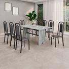 Conjunto para Sala de Jantar com 8 Cadeiras Lara