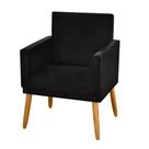 Conjunto para Sala Recepção 2 Poltronas e 2 Mesas de Centro Preto Amarelo