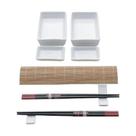 Conjunto para Sushi Bambu e Ceramica Kyoto 10 Peças LYOR 7250