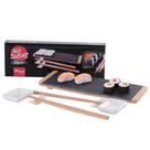 Conjunto para sushi com 2 pares de hashi + tabua e acessorios 8 pecas na caixa - Wincy