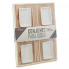 Conjunto para sushi lyor 13 peças esteira bambu 6760