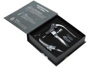 Conjunto para Vinho Inox com Saca-rolha Aerador - Espiral Corta Lacre Bon Gourmet 27596 4 Peças