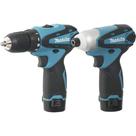 Conjunto Parafusadeira/furadeira e Parafusadeira com Impacto, 12 V, com Maleta, Lct204 Makita OstenVonder