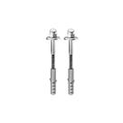 Conjunto parafuso vaso sanitario 10mm inox 1740 roco