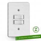 conjunto paralelo com placa 2 interruptores ilumi pratika 1924