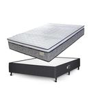 Conjunto Passalacqua Prime Comfort Max Preto Box Castor Class Tecnopedic Casal 138x188x68cm