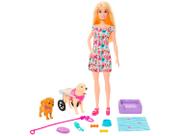 Conjunto Passeio Caminhada Com Animais De Estimação Boneca Menina Barbie Loira E Animal Cão Cachorro Cachorrinho Labrador Cadeira De Rodas Mattel Conjunto Passeio Caminhada Com Animais De Estimação Boneca Menina Barbie Loira E Animal Cão Cachorro Cachorrinho Labrador Cadeira De Rodas Mattel