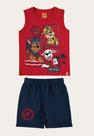 Conjunto Patrulha Canina Regata Vermelha TAM 01 - Malwee Kids 2023