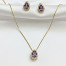 Conjunto pedra lavanda