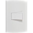Conjunto Peesa Alfa 1502B 1 Interruptor Paralelo Branco