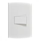 Conjunto Peesa Alfa 1502B 1 Interruptor Paralelo Branco