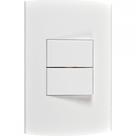 Conjunto Peesa Alfa 1505B 2 interruptores Paralelo Branco