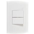 Conjunto Peesa Alfa 1505B 2 interruptores Paralelo Branco