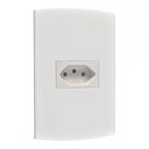 Conjunto Peesa Alfa 1541 1Tomada 10A Branco Conjunto Peesa Alfa 1541 1Tomada 10A Branco