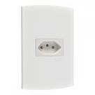 Conjunto Peesa Alfa 1545 1Tomada 20A Branco Conjunto Peesa Alfa 1545 1Tomada 20A Branco