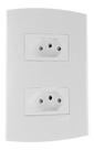 Conjunto Peesa Alfa 2 Tomadas 2p+T 10a Branco