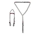 Conjunto Peitoral e Cabeçada de Corda SV49021 - Preto
